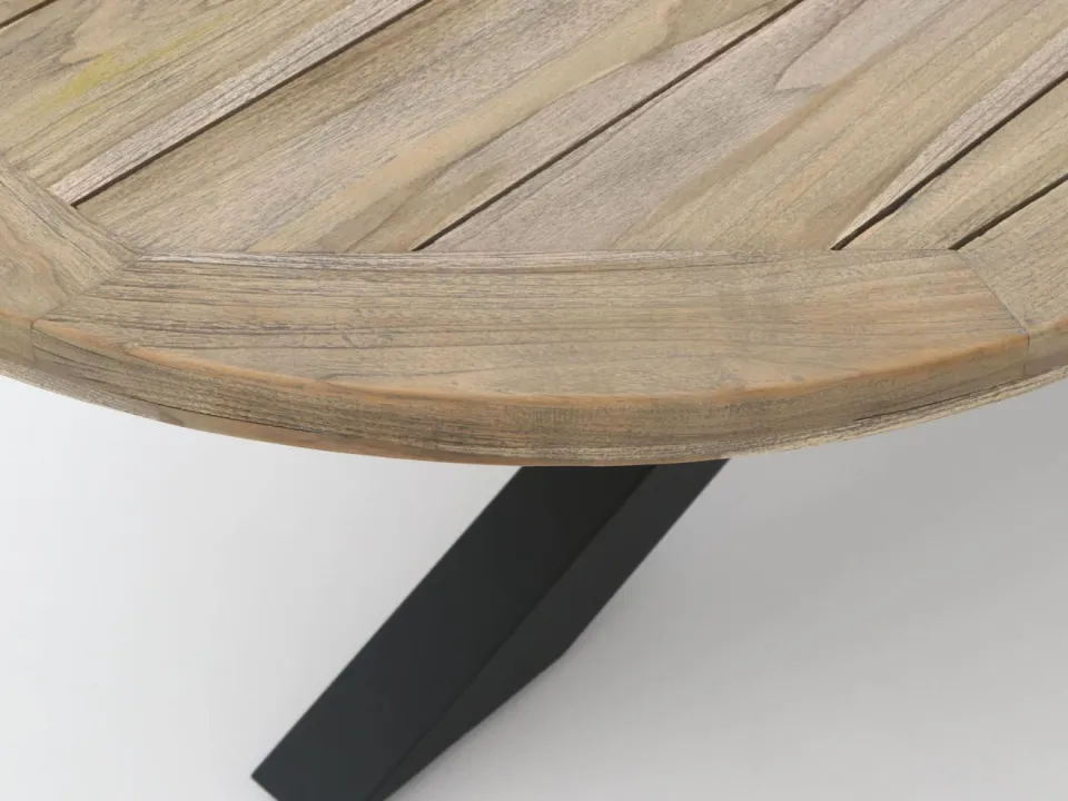 ROUGH Furniture ROUGH-Y Ellips dining tuintafel 200x110cm grijs, foto 4