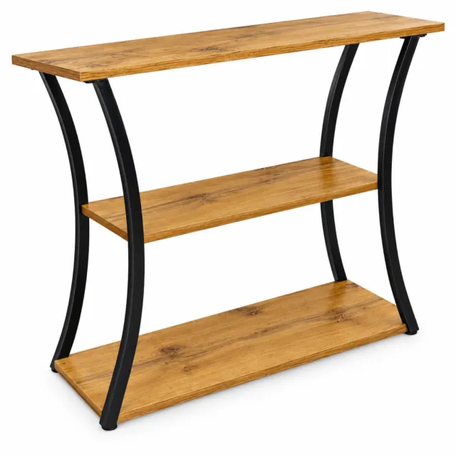BEGRYF Consoletafel - eikenlook/zwart - 100x30x80 cm