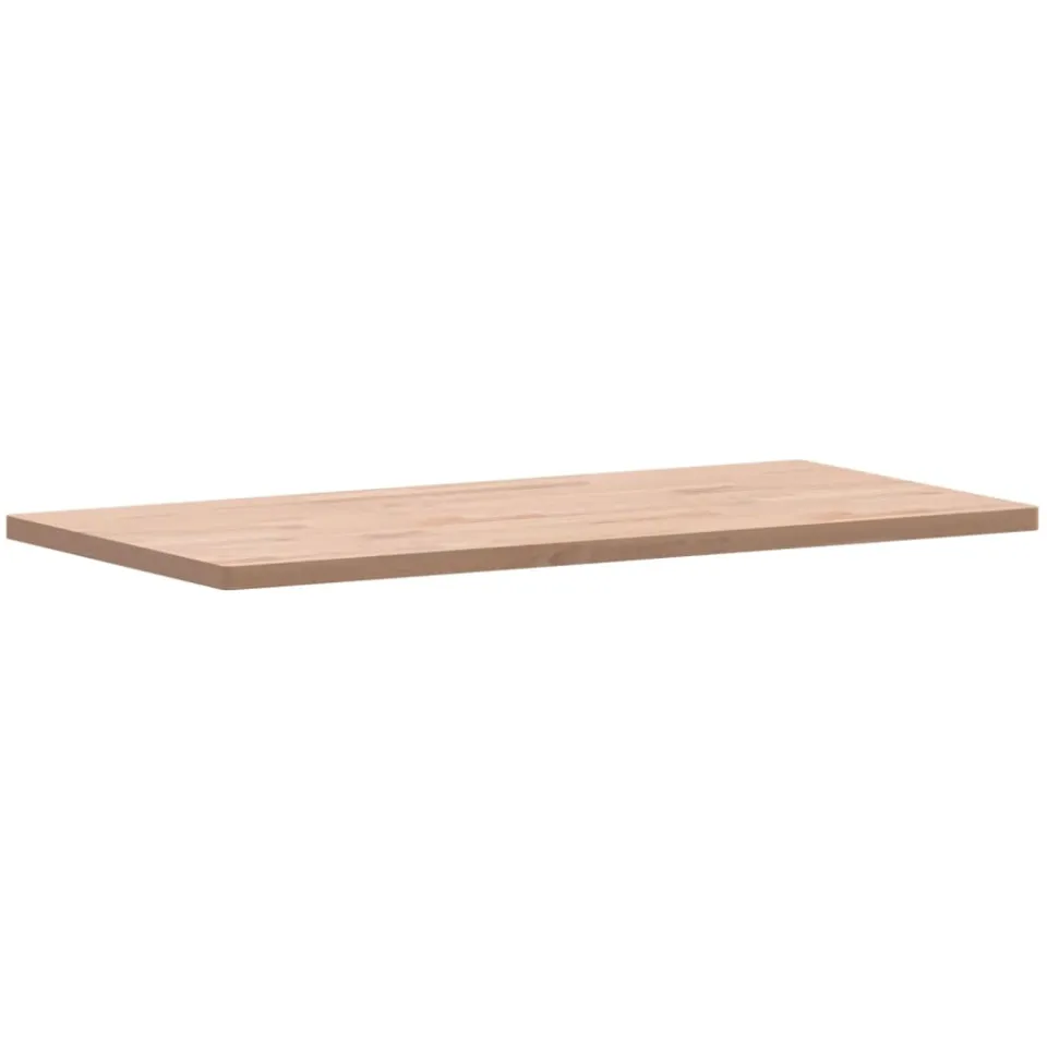 vidaXL Tafelblad rechthoekig 100x50x2,5 cm massief beukenhout Bruin