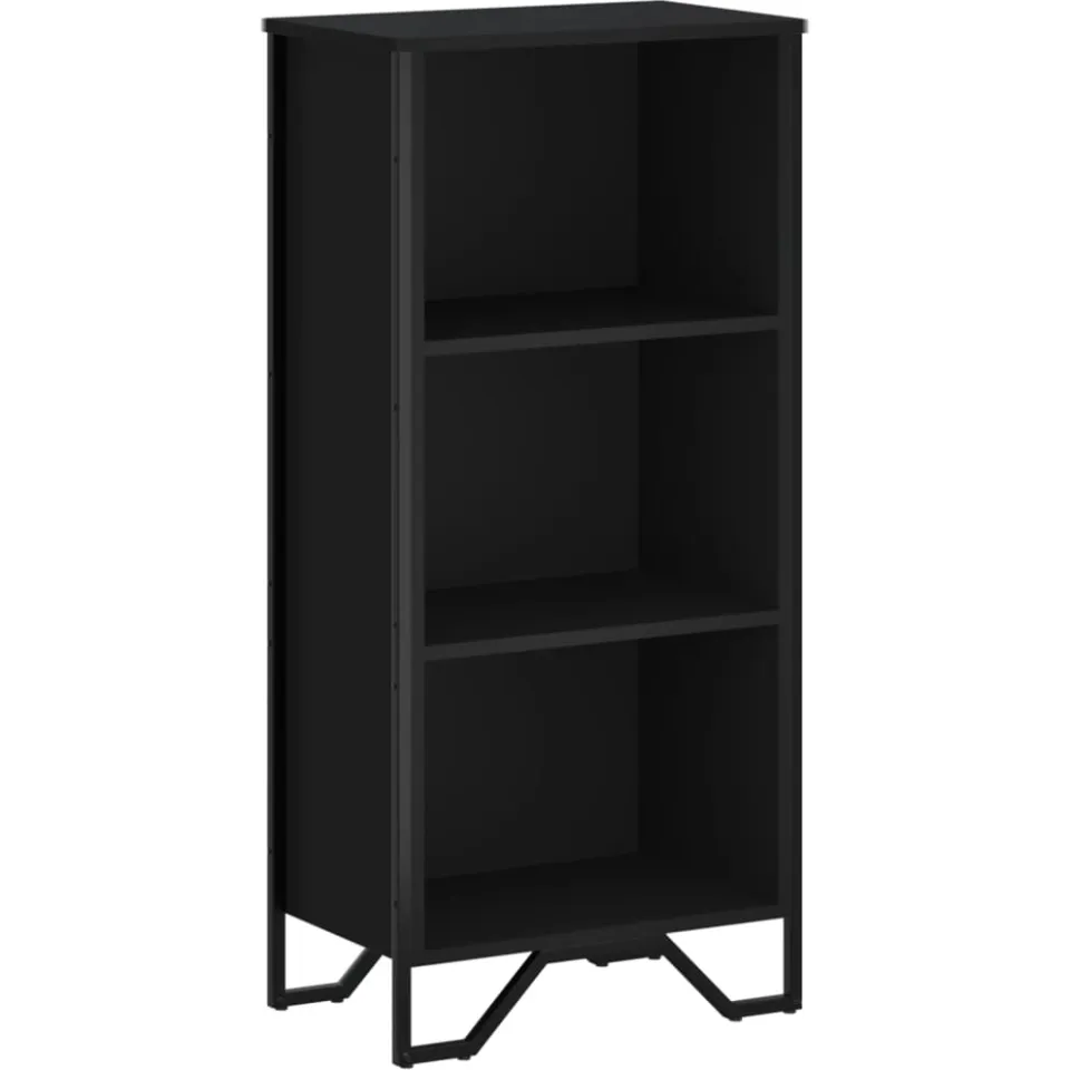 vidaXL Boekenkast 50x31x106 cm bewerkt hout zwart, foto 3