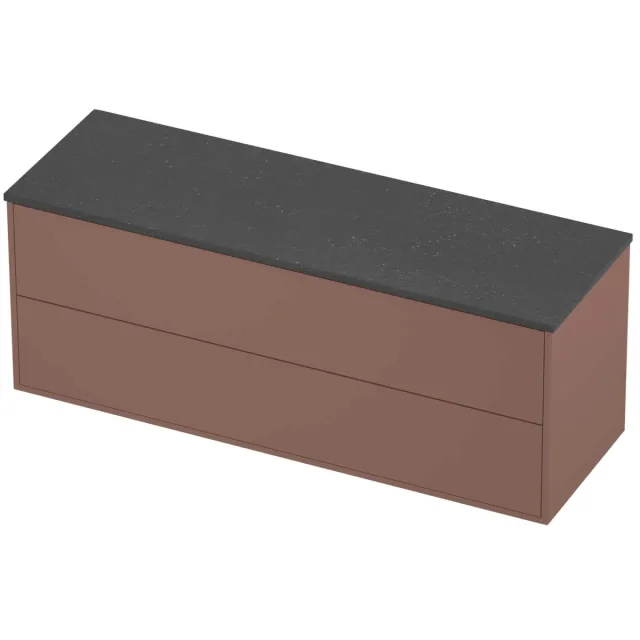Proline Deck Badmeubelset Hardsteen Voor Grepen Symmetrisch 140x46x54 cm Blue Stone Beauty Blush Rosé Goud