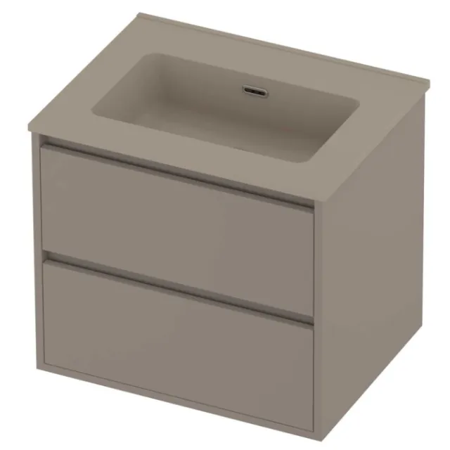 Proline Tribute Badmeubelset Porselein Elegant 1 Gat 60x46x54 cm Mat Crème Cotton Clay Beige