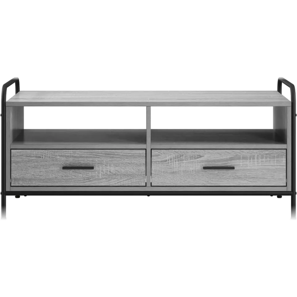 vidaXL Salontafel Grijs Sonoma 99,5 x 49 x 46 cm Bewerkt hout, foto 3