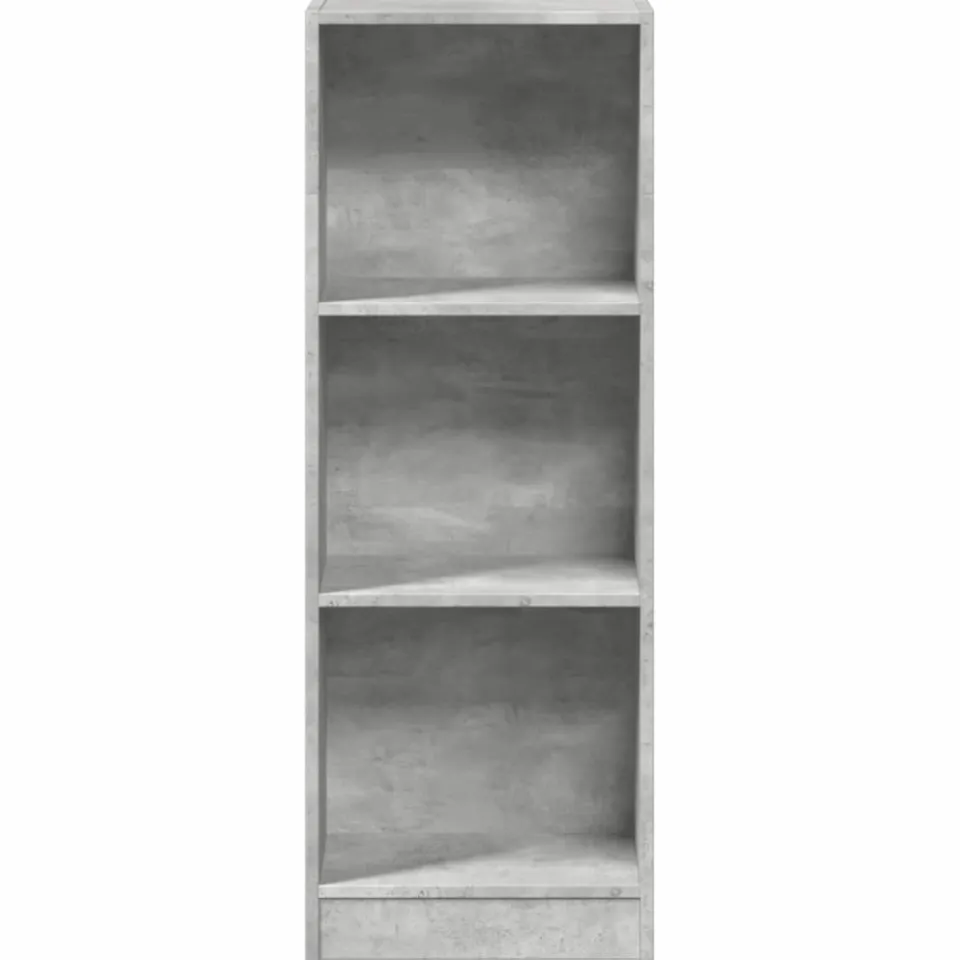 vidaXL Boekenkast 40x24x109 cm bewerkt hout betongrijs grijs, foto 3