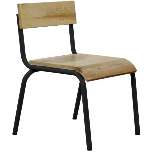 Kidsdepot stoel Origineel - zwart - set van 2