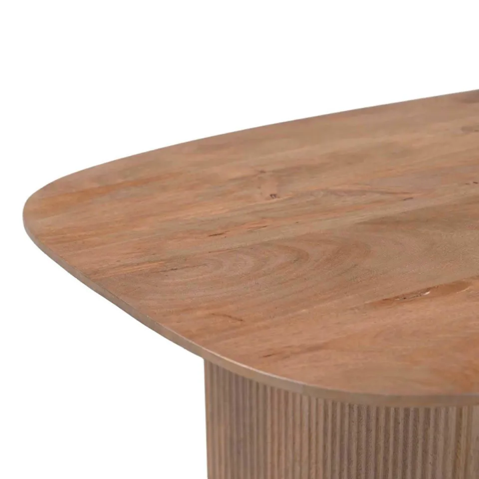 Giga Meubel Salontafel Juro - Deens Ovaal Naturel Hout - 120x70x38cm, foto 6