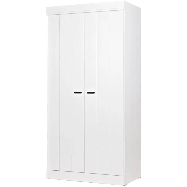WOOOD Connect kledingkast 2-deurs wit white