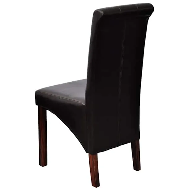 vidaXL Eetkamerstoelen 6 st kunstleer zwart, foto 2