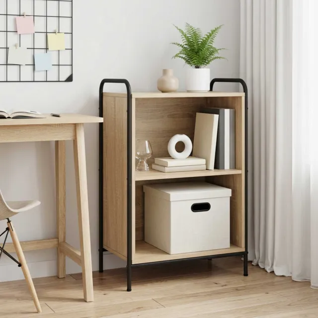 vidaXL Boekenkast 55,5 x 33 x 174 cm Bewerkt hout Sonoma Eiken Bruin