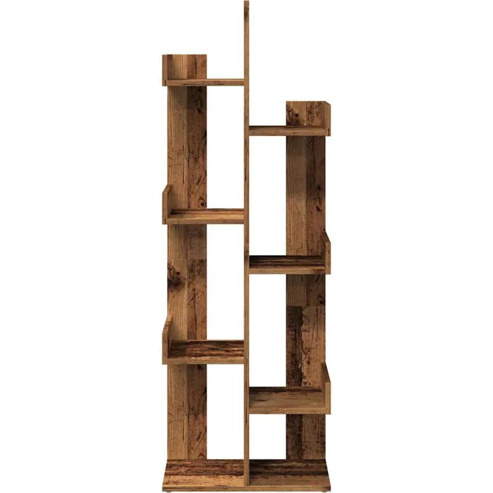 vidaXL Boekenkast 48x25,5x140 cm bewerkt hout oud houtkleurig bruin, foto 3