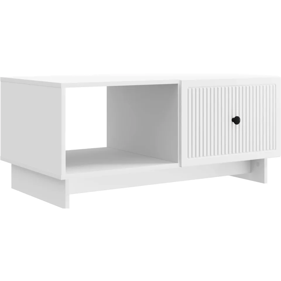 vidaXL Salontafel Wit 90 x 50 x 40 cm Bewerkt hout, foto 3