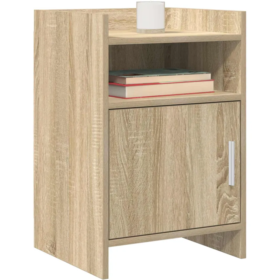 vidaXL Nachtkastjes Sonoma Eiken 40 x 36 x 60 cm Bewerkt hout Bruin