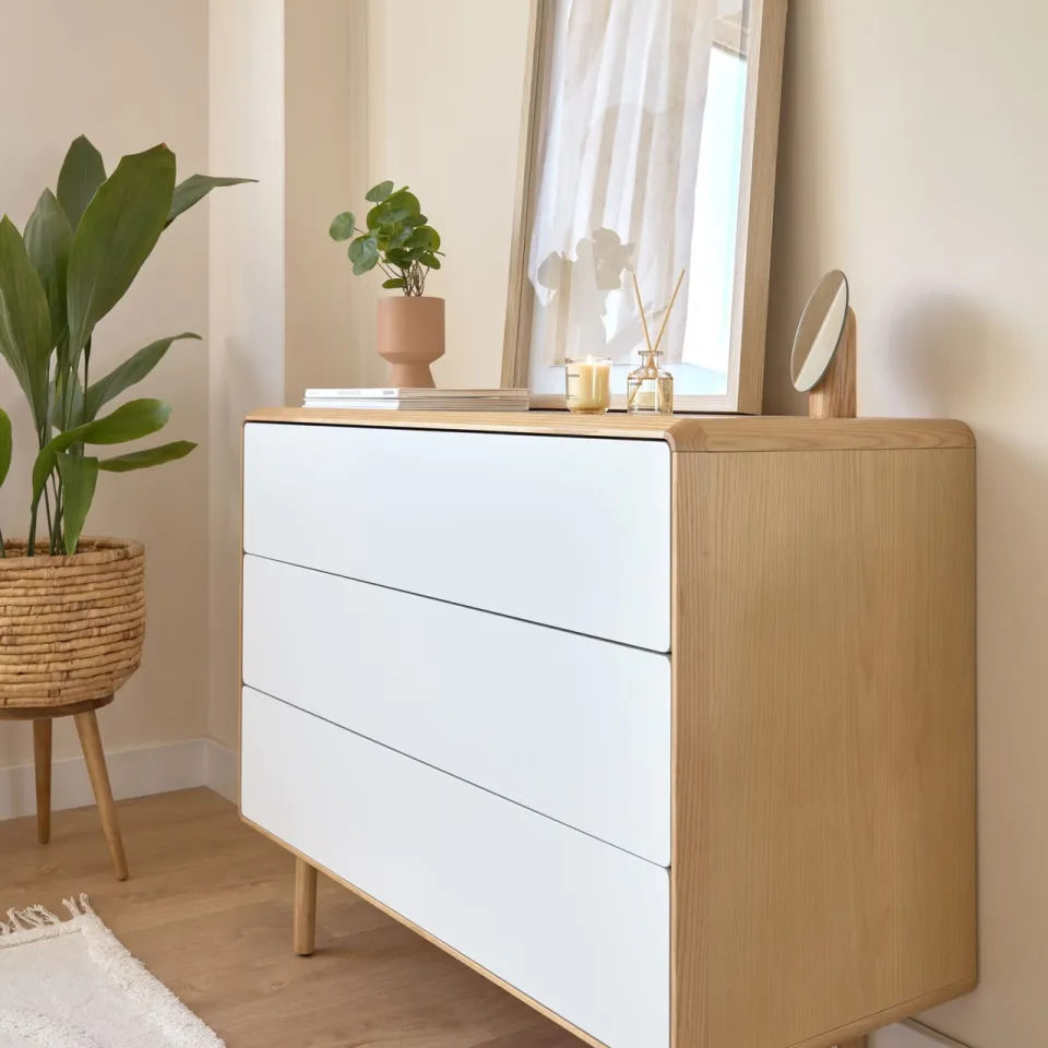 Kave Home Anielle ladekast 3 laden naturel, foto 6