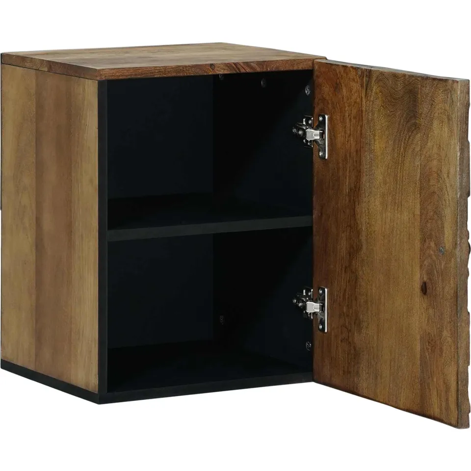 vidaXL Badkamer Hangkast Bruin 38 x 33 x 48 cm Massief Mango Hout, foto 2
