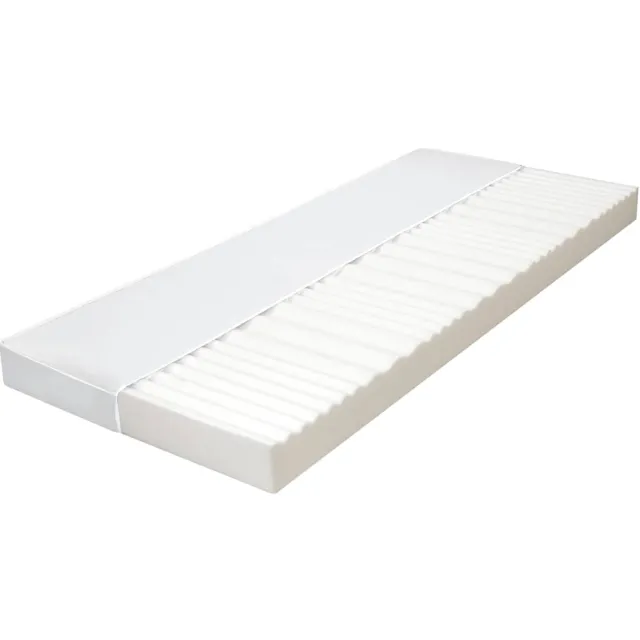 vidaXL Matras 7 Zone 10 cm PU-schuim H2 H3 90x200 cm Wit
