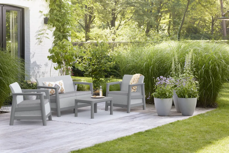 Keter loungeset Scandi Linea grijs/beige, foto 2