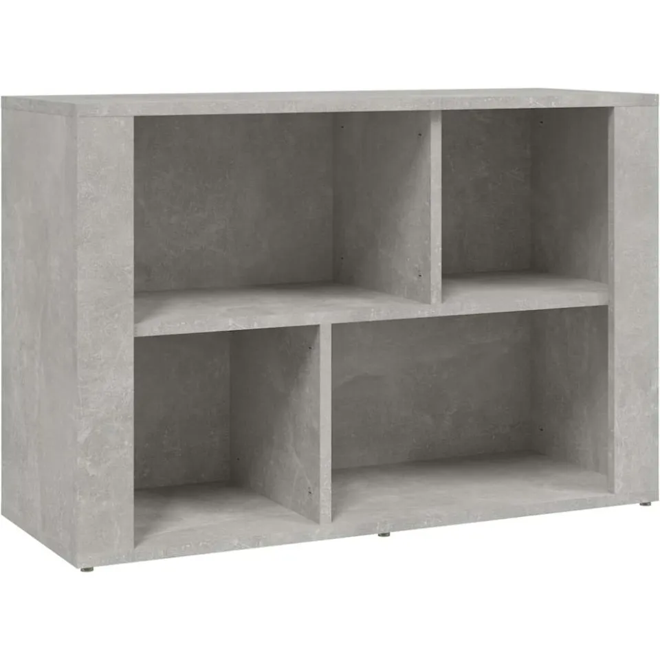 vidaXL Dressoir 80x30x54 cm bewerkt hout betongrijs