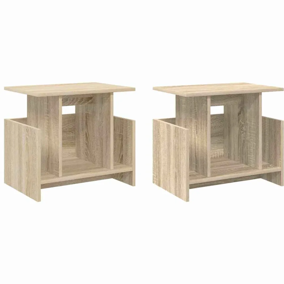 vidaXL TV-standaard 2 st Sonoma Eiken Bewerkt hout, foto 3