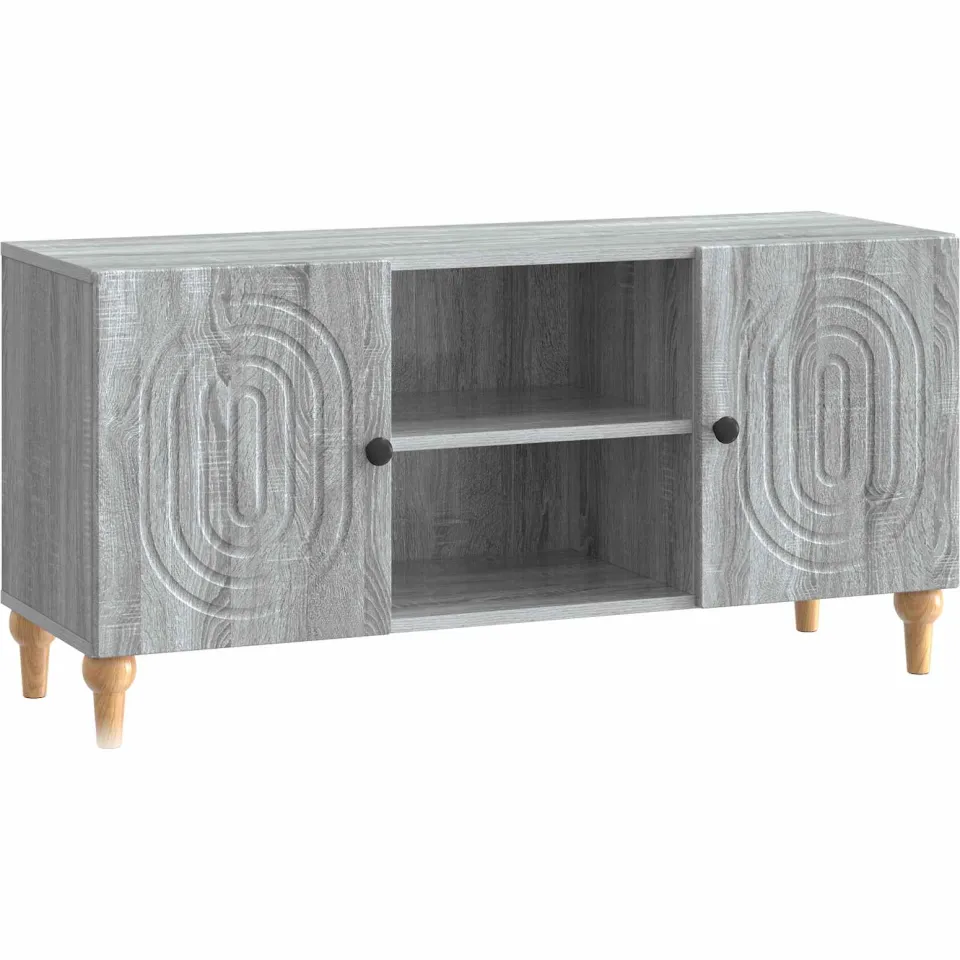 vidaXL TV-kast 102 x 34,5 x 50 cm Grijs sonoma Bewerkt hout, foto 3