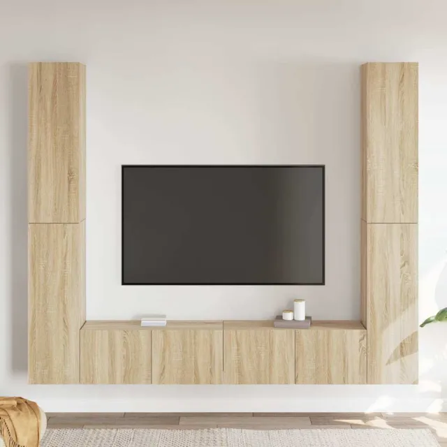 vidaXL 6-delige Tv-meubelset bewerkt hout sonoma eikenkleurig, foto 2