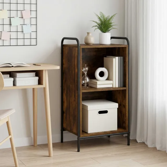 vidaXL Boekenkast 55,5 x 33 x 174 cm Bewerkt hout Gerookt eiken Bruin