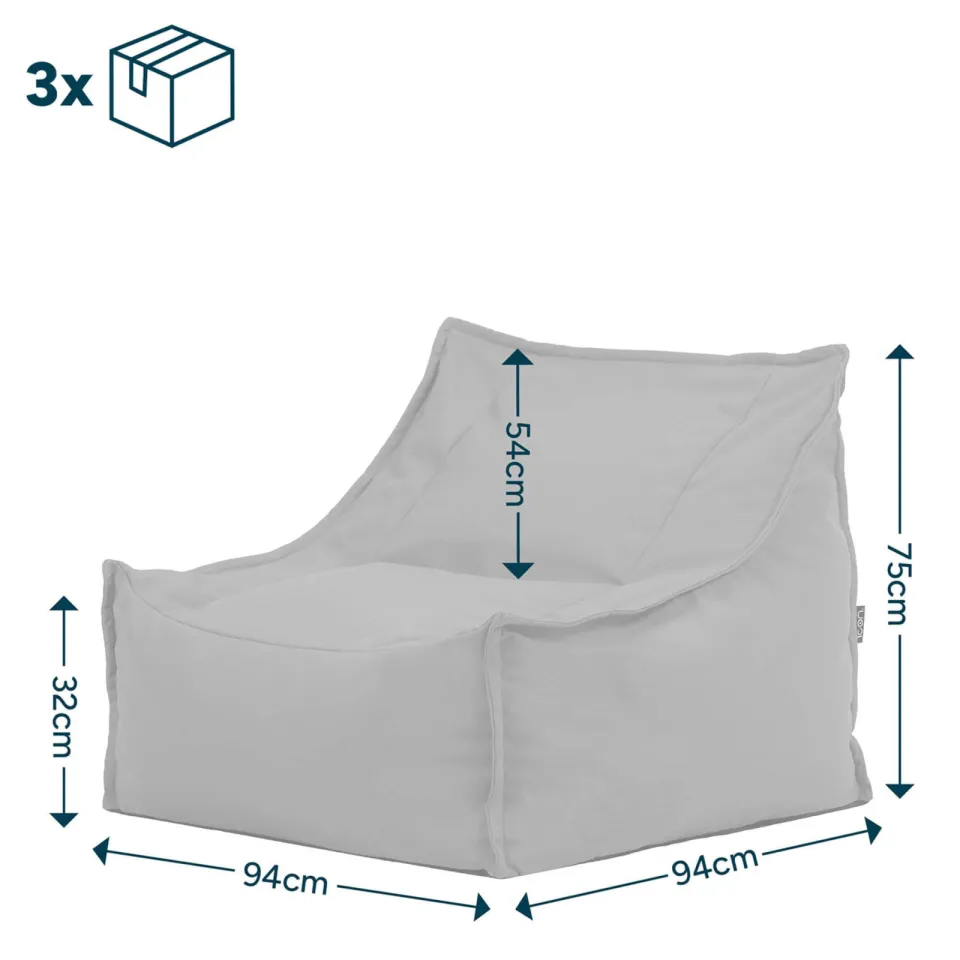 icon - Alto Zitzak Fauteuil - Olefin - Binnen - Buiten - Denimblauw, foto 5