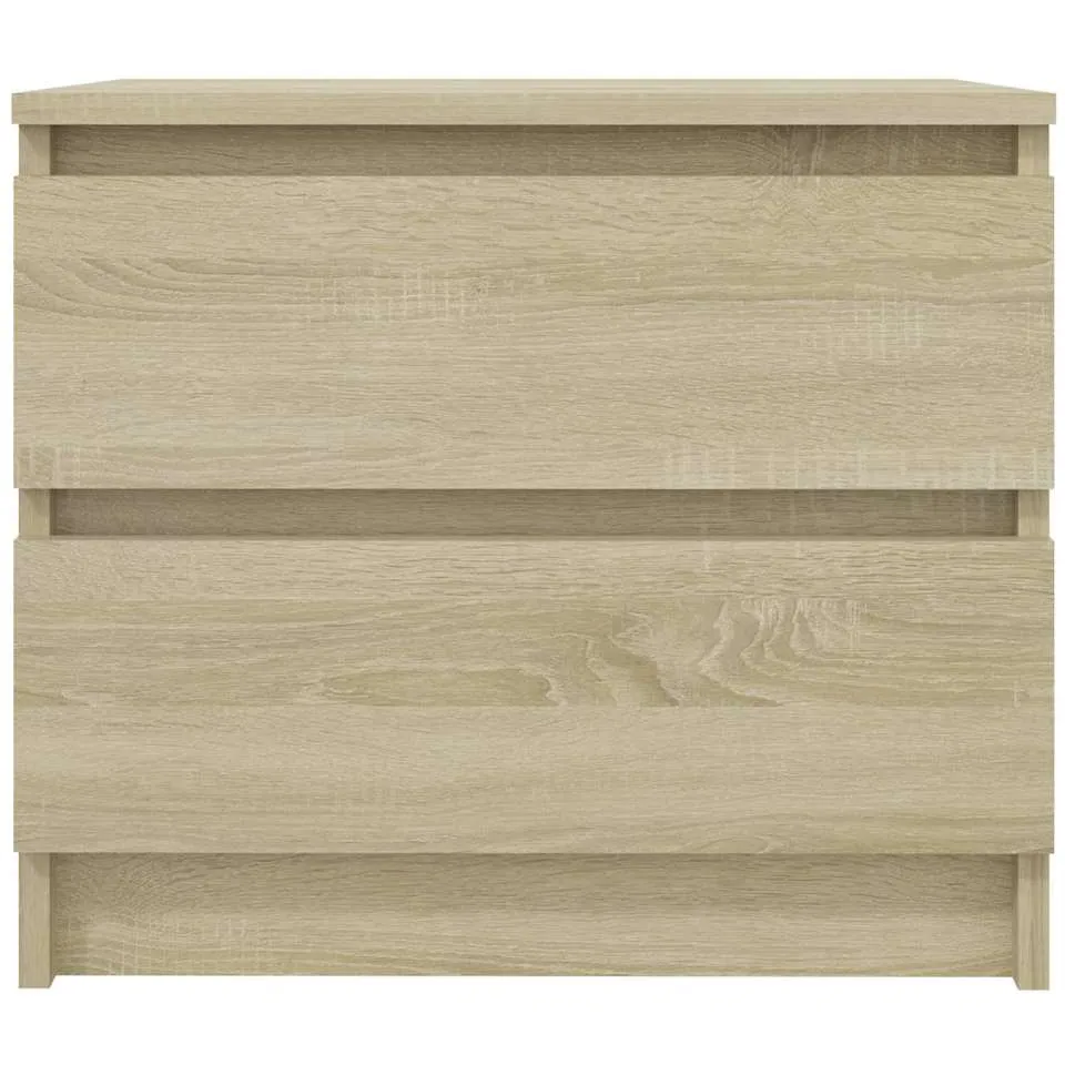 vidaXL Nachtkastje 50x39x43,5 cm bewerkt hout sonoma eikenkleurig, foto 4