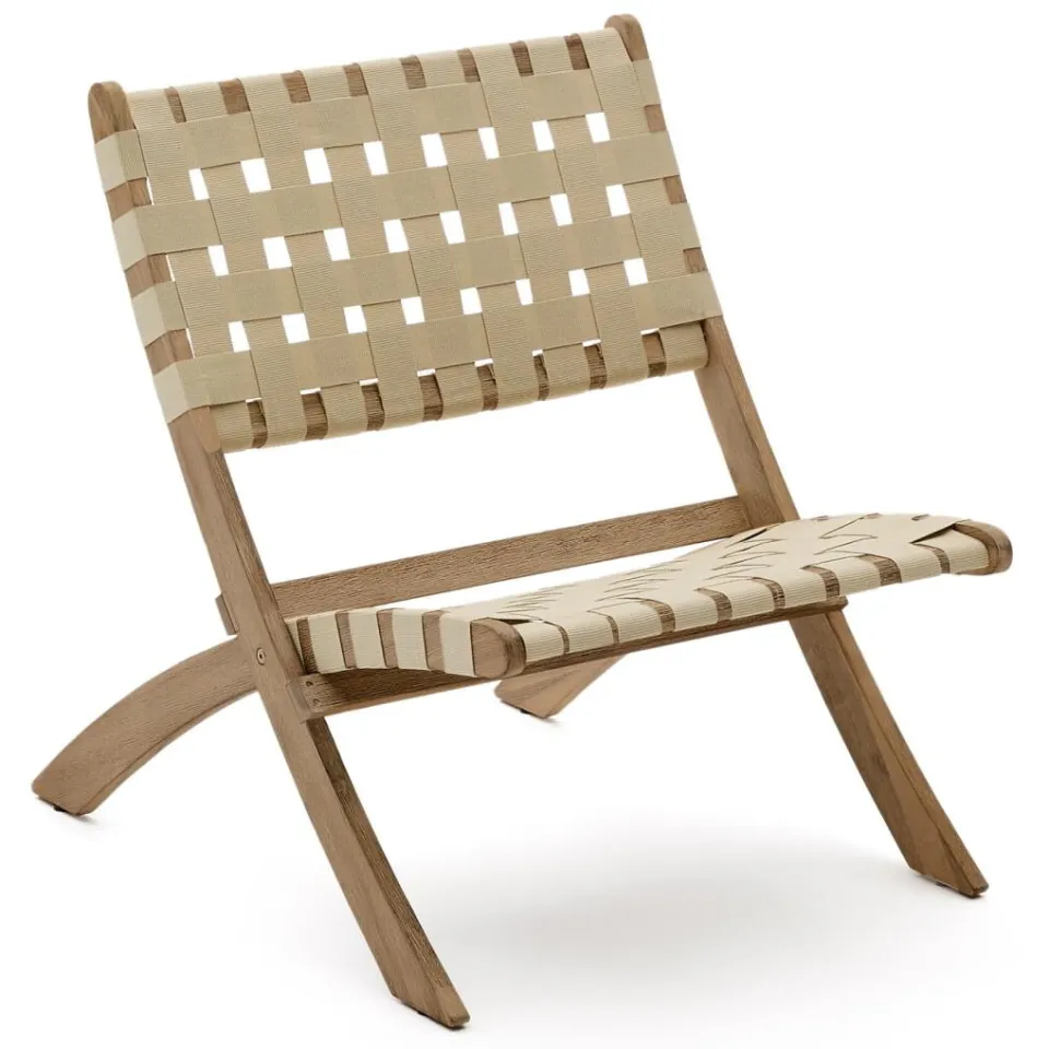 Kave Home Chabeli fauteuil crème, foto 4