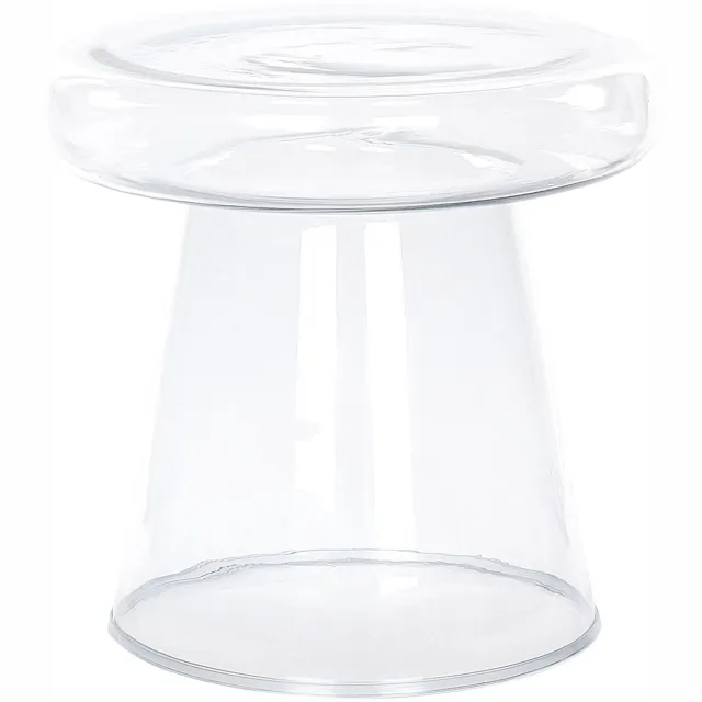 Beliani CALDERA - Bijzettafel - Transparant - Glas