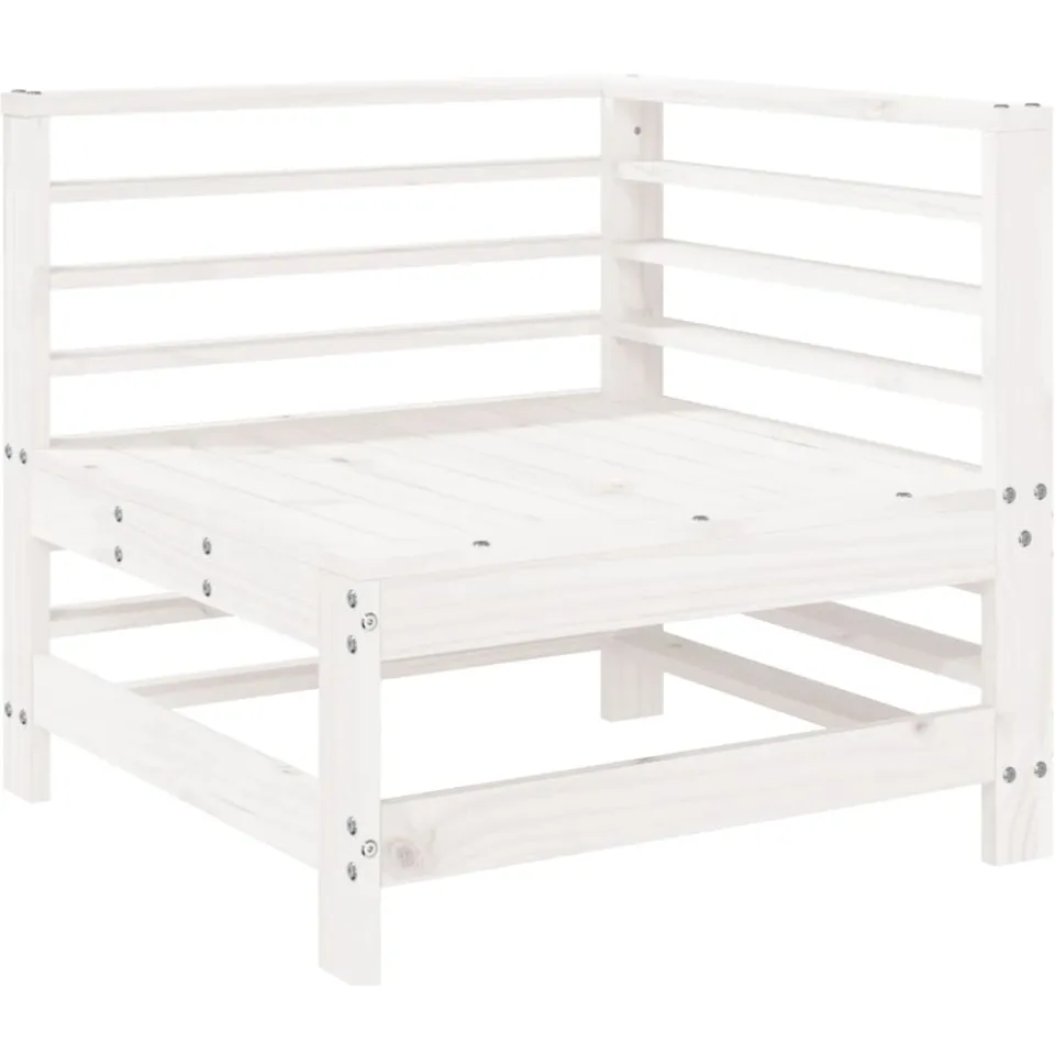 vidaXL 6-delige Loungeset massief grenenhout wit, foto 3