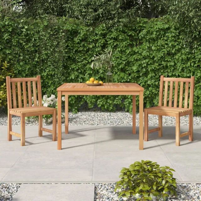 vidaXL 3-delige Tuinset massief teakhout bruin, foto 2