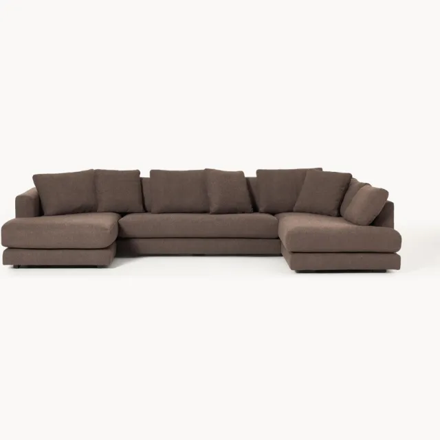 Westwing Collection Bouclé U-bank Tribeca Bruin