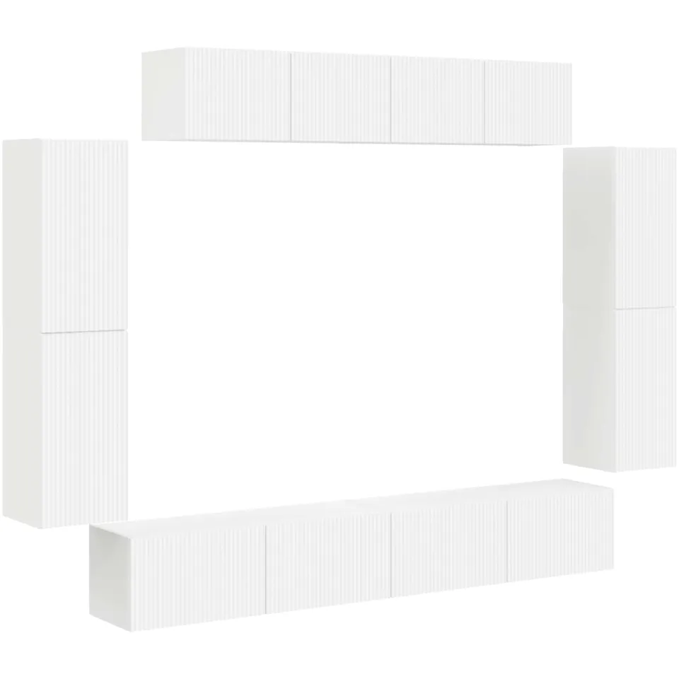 vidaXL TV-kast 8 st 98 x 31 x 29,5 cm Wit, foto 3