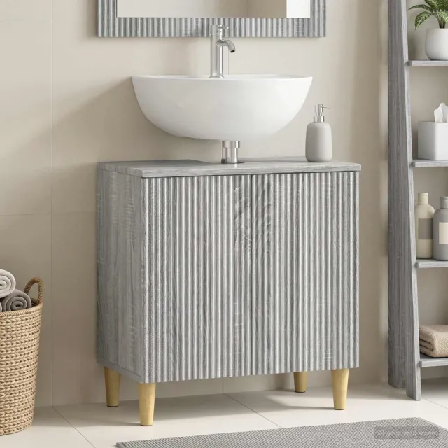 vidaXL Badkamer wastafelkast ARNHEM Grijs Sonoma 59,5 x 31,5 x 59 cm, foto 2