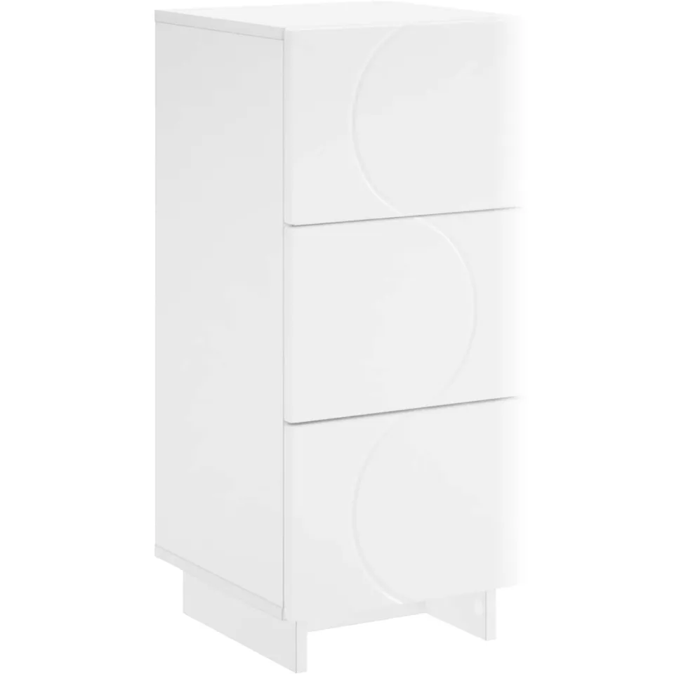 vidaXL Dressoir Wit 33.5 x 34.5 x 75 cm Bewerkt hout, foto 3