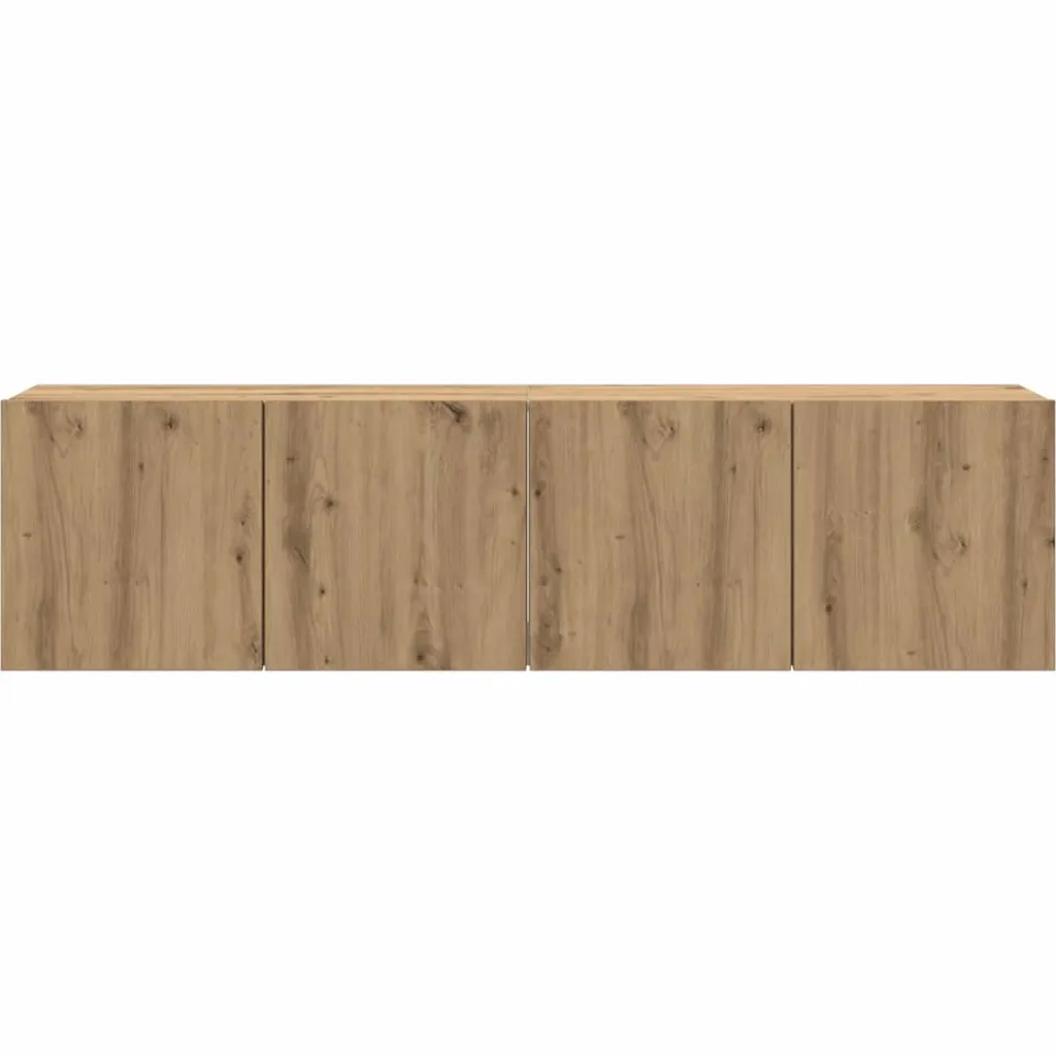 vidaXL Tv-meubels 2 st wandgemonteerd 80x30x41cm artisanaal eikenkleur, foto 4