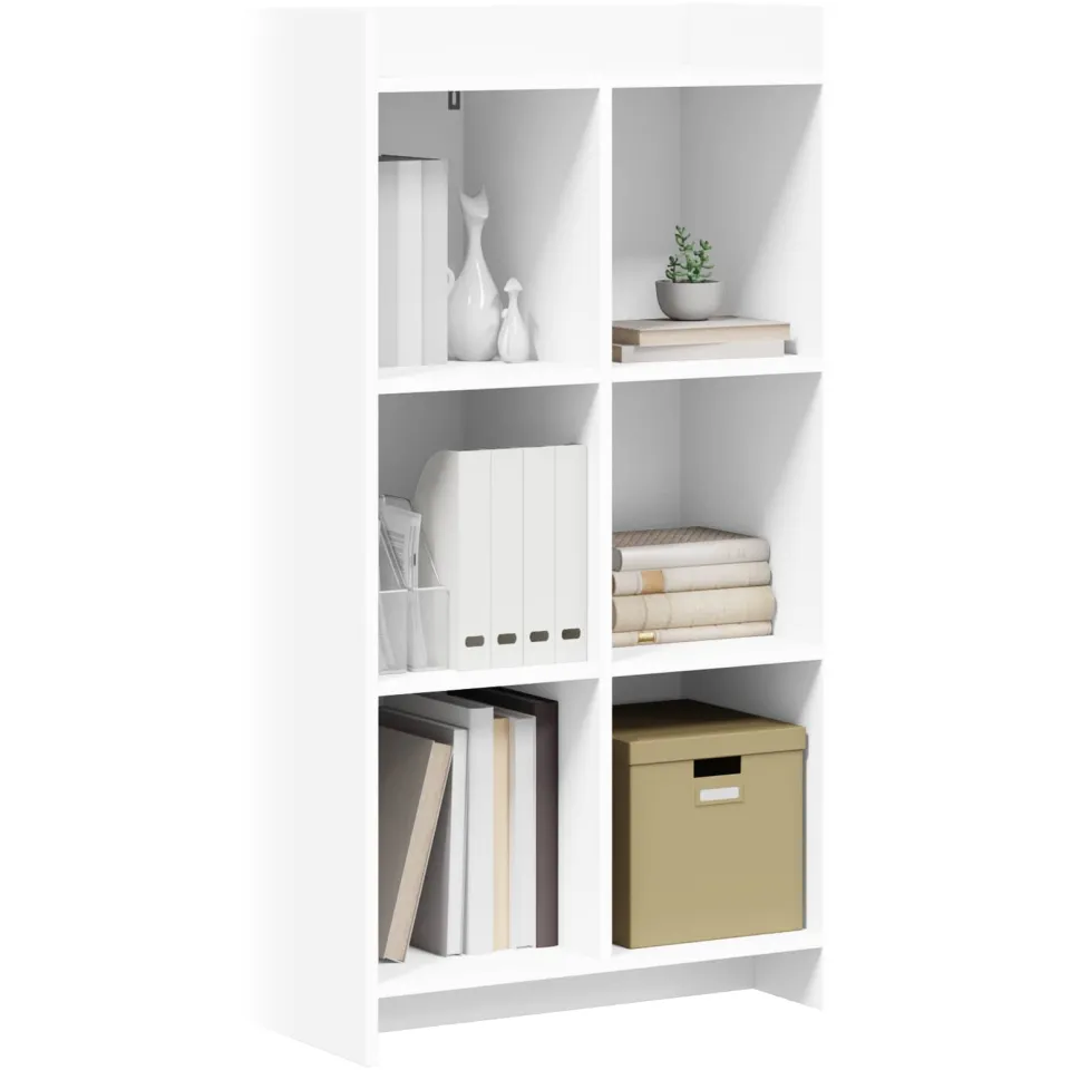 vidaXL Boekenkast Wit 59 x 30 x 111 cm Bewerkt hout