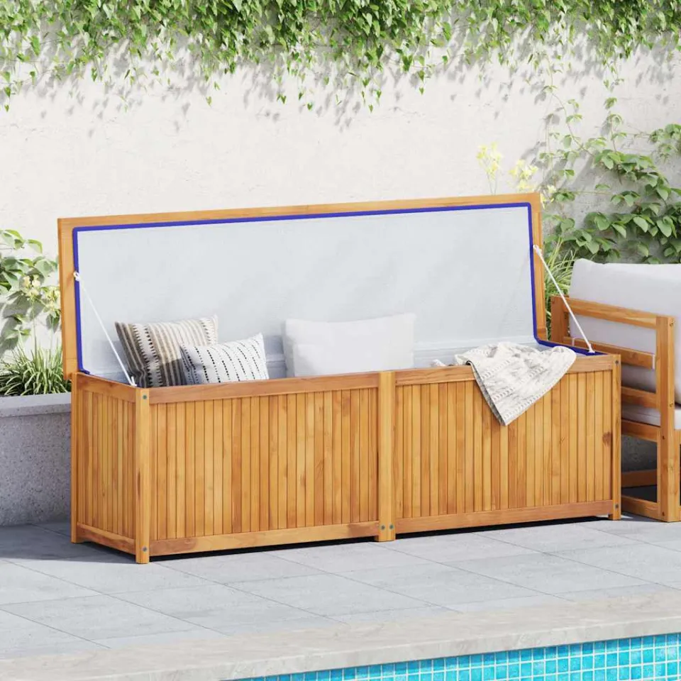 vidaXL Tuinbox 175x50x55 cm massief teakhout bruin, foto 2