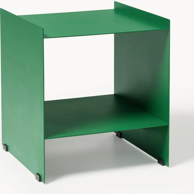 Westwing Collection Metalen nachtkastje Aiden Groen