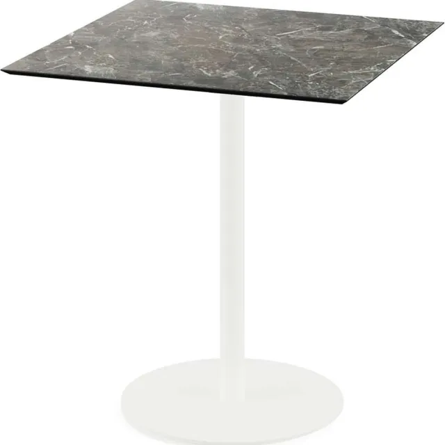 Giga Meubel Tafelpoot Wit - Laag - 45x45x72cm - Urban Grijs
