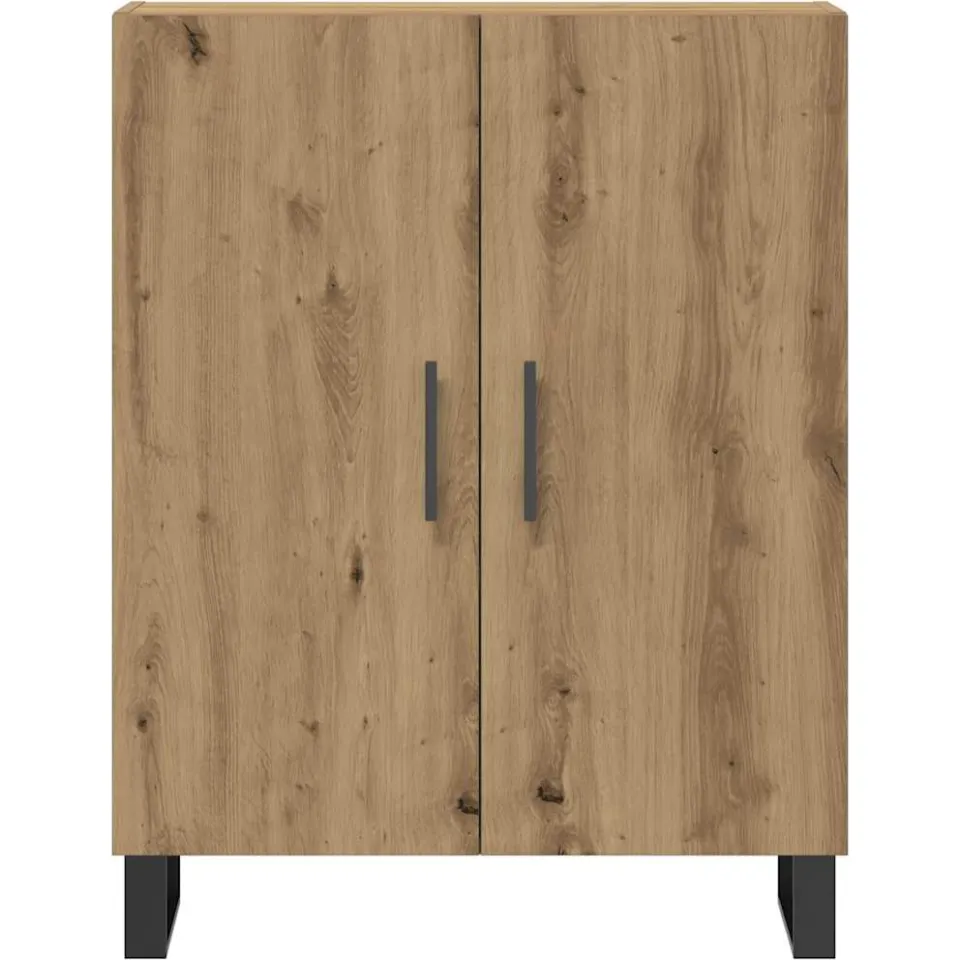 vidaXL Dressoir 69,5x34x90 cm bewerkt hout artisanaal eikenkleur, foto 4