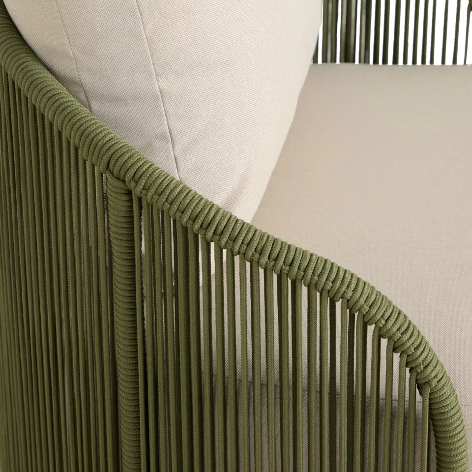 NOUS Garden draai fauteuil Valdi beige/ groen, foto 6
