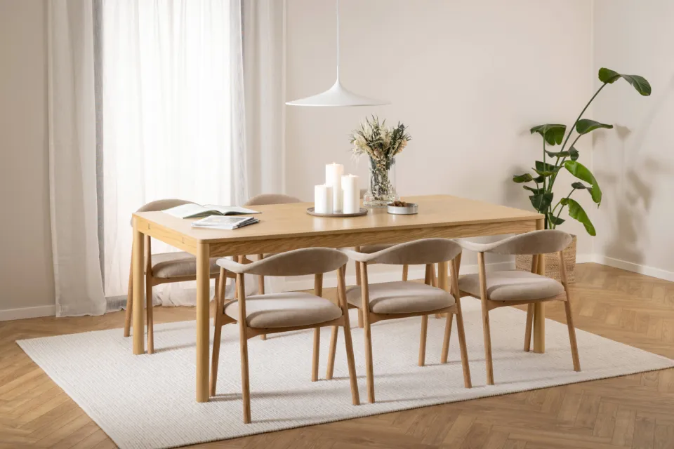 Wehkamp Home Alea eetkamerstoel beige, foto 5