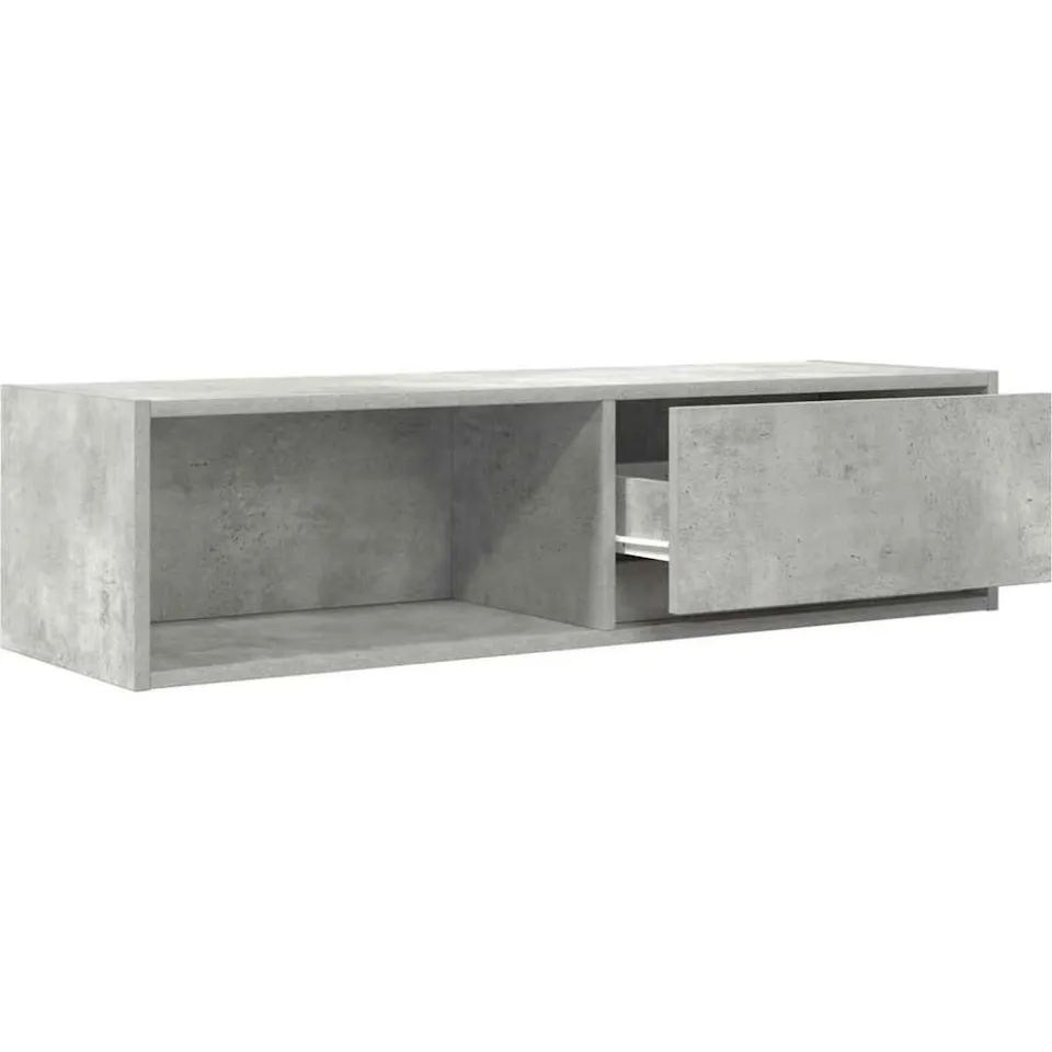vidaXL Tv-meubelen 2 st 100x31x25,5 cm bewerkt hout betongrijs grijs, foto 4