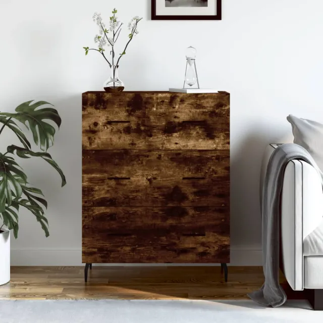 vidaXL Dressoir 69,5x34x90 cm bewerkt hout gerookt eikenkleurig, foto 2