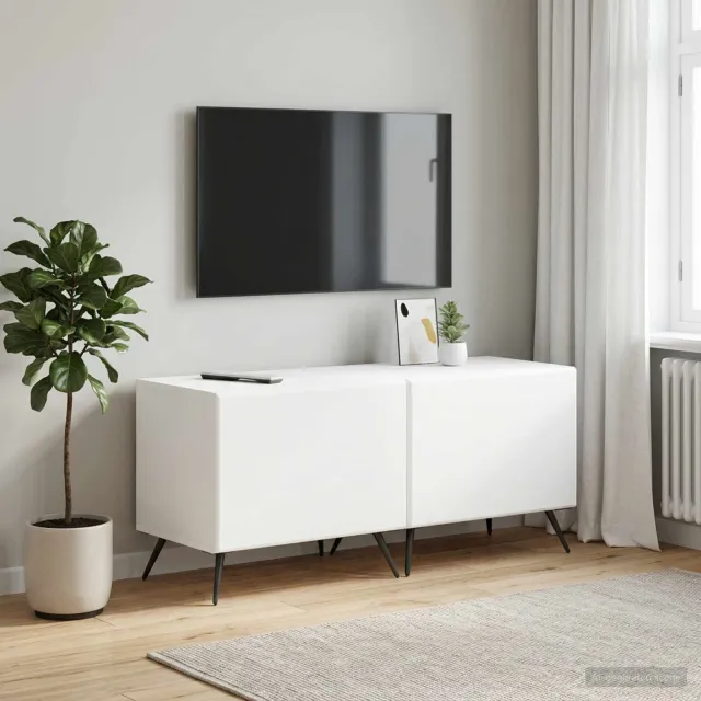 vidaXL Tv-meubel Wit Bewerkt hout, foto 2