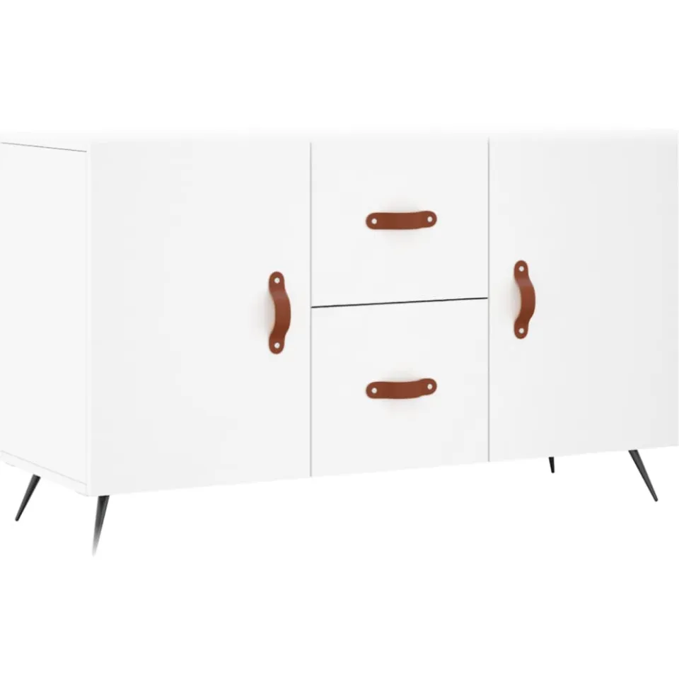 vidaXL Dressoir 100x36x60 cm bewerkt hout wit, foto 3