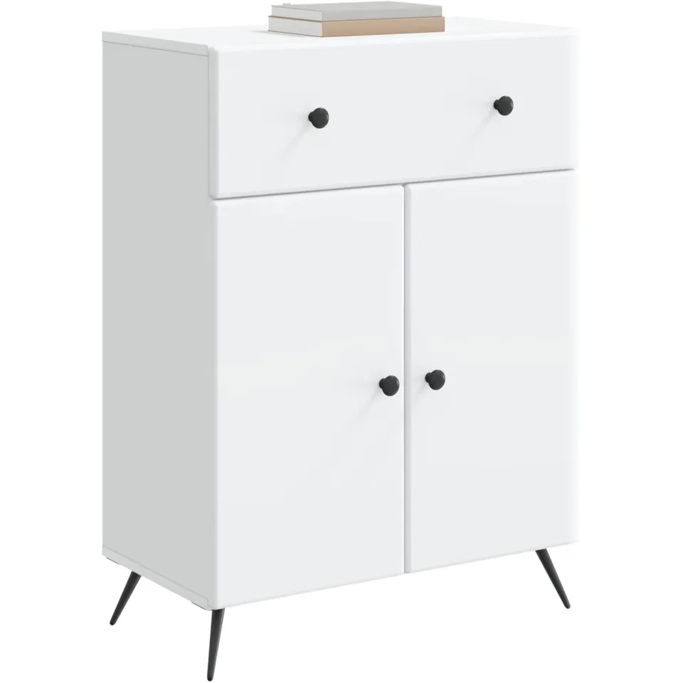 vidaXL Dressoir Wit 66 x 34,5 x 90 cm Bewerkt hout