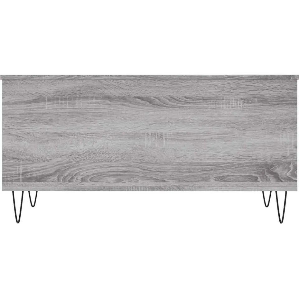 vidaXL Salontafel 90x44,5x45 cm bewerkt hout grijs sonoma eikenkleurig, foto 4