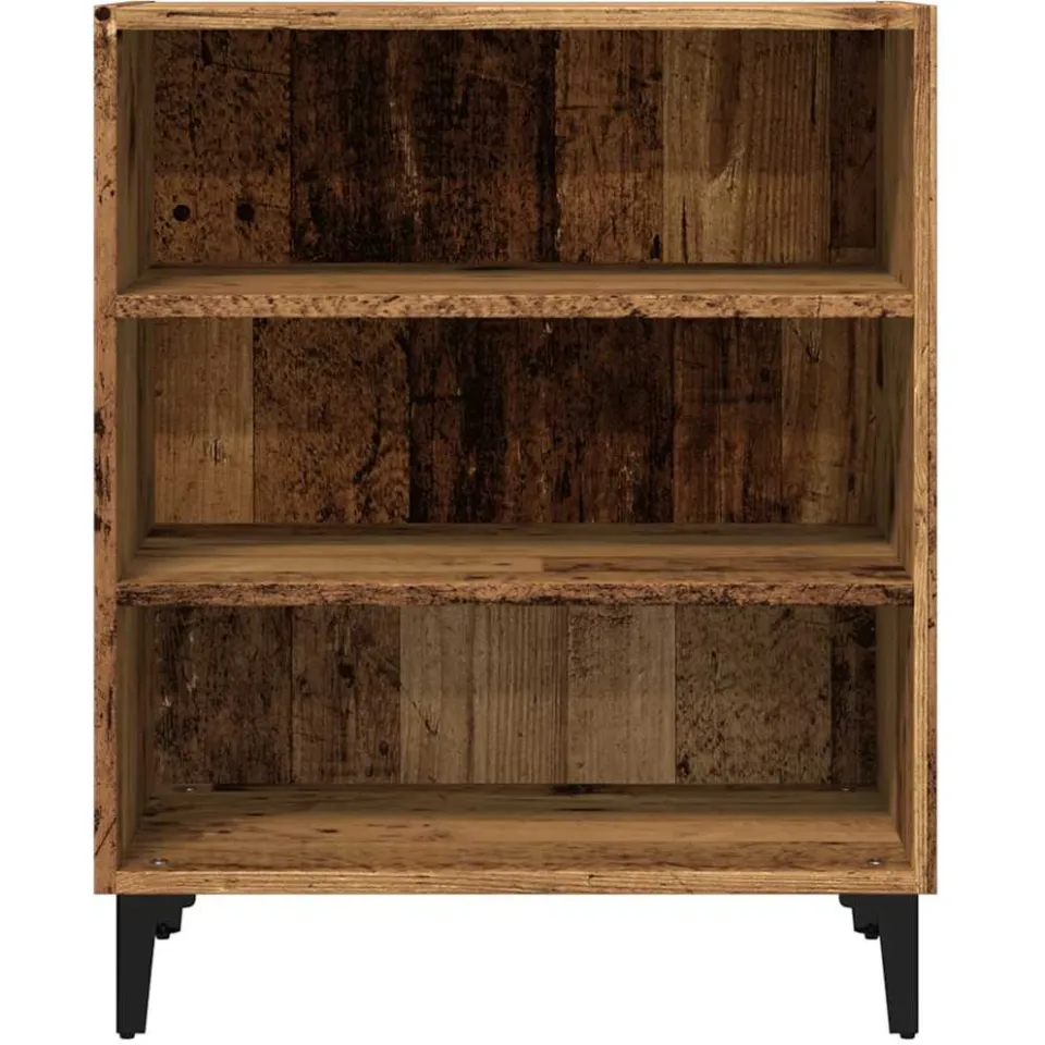 vidaXL Dressoir 57x35x70 cm bewerkt hout oud houtkleurig bruin, foto 4